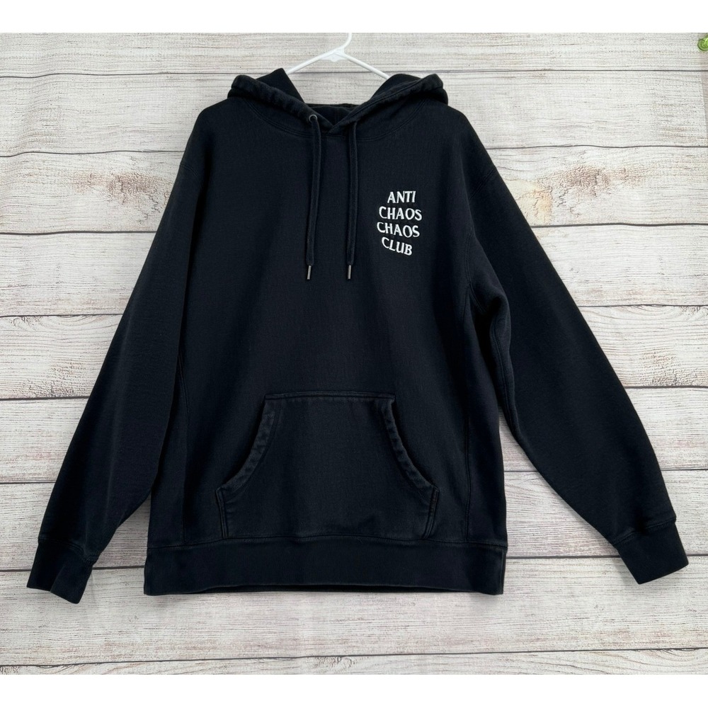 Independent Trading Company Hoodie Men XL Black Anti Chaos Chaos Club IND5000PC
